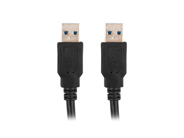 Lanberg Kabel USB-A M/M 3.0 1.0m Czarny