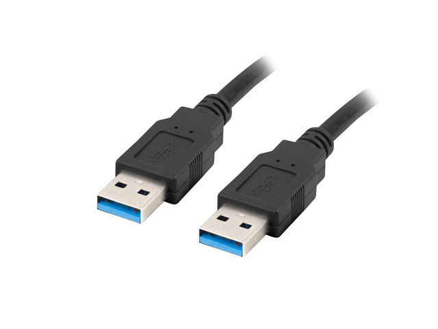 Lanberg Kabel USB-A M/M 3.0 1.8m Czarny