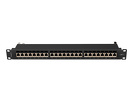 Miniatura zdjęcia: Patch Panel 24 Port 1U 19” Kat.7 Ekranowany Lanberg Czarny