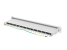 Miniatura zdjęcia: Patch Panel 24 Port 1U 19” Kat.7 Ekranowany Lanberg Szary