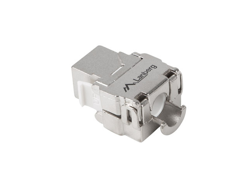 Zdjęcie produktu: Moduł Keystone Gniazdo Beznarzędziowy RJ45 do LSA 180° FTP Kat.5E Lanberg