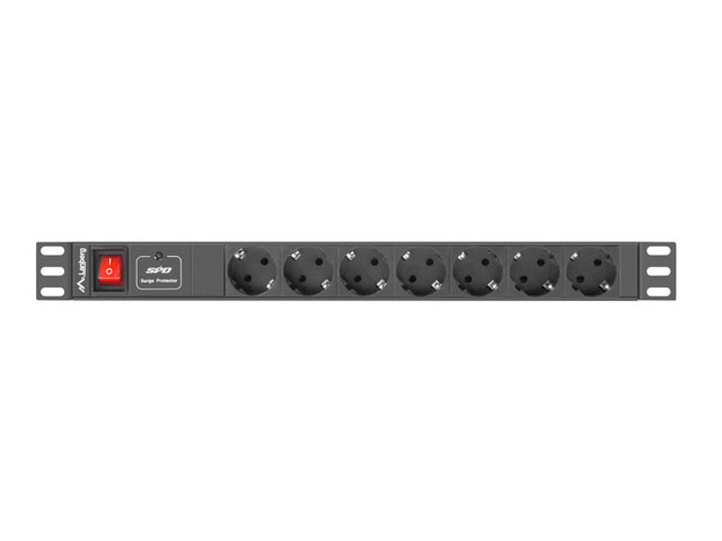 Zdjęcie produktu: Lanberg Rack PDU 1U 16A 7x Schuko 2m