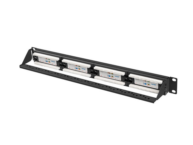 Zdjęcie produktu: Patch Panel 24 Port 1U 19” Kat.6A Lanberg Czarny
