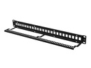 Miniatura zdjęcia: Patch Panel Pusty 24 Port 1U 19" Do Modułów Keystone Lanberg Czarny