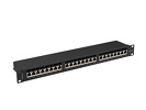 Miniatura zdjęcia: Patch Panel 24 Port 1U 19” Kat.6A Ekranowany Lanberg Czarny