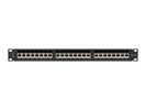 Miniatura zdjęcia: Patch Panel 24 Port 1U 19” Kat.6A Ekranowany Lanberg Czarny