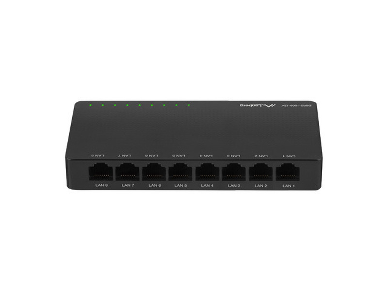 Zdjęcie produktu: Lanberg Switch DSP2-1008-12v 8x 1gb/S Gigabit Ethernet Desktop 12v Zdjęcie produktu: Lanberg Switch DSP2-1008-12v 8x 1gb/S Gigabit Ethernet Desktop 12v