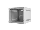 Miniatura zdjęcia: Szafa Instalacyjna Rack Wisząca 10" 4u 280x310 Szara Drzwi Szklane (Flat Pack) Lanberg