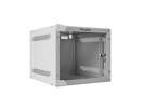 Miniatura zdjęcia: Szafa Instalacyjna Rack Wisząca 10" 4u 280x310 Szara Drzwi Szklane (Flat Pack) Lanberg