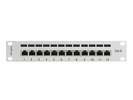 Miniatura zdjęcia: Patch Panel 12 Port 1U 10" Ekranowany Kat.6 Lanberg Szary
