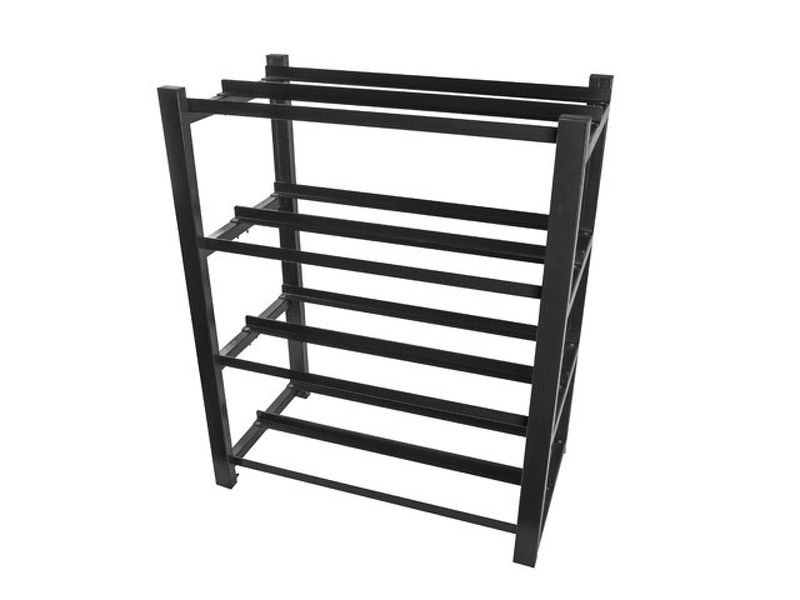 Zdjęcie produktu: Regał Na Baterie Do UPS 830x454 2 Rzędy 4 Poziomy (8 Półek) Czarny (Flat Pack) Lanberg