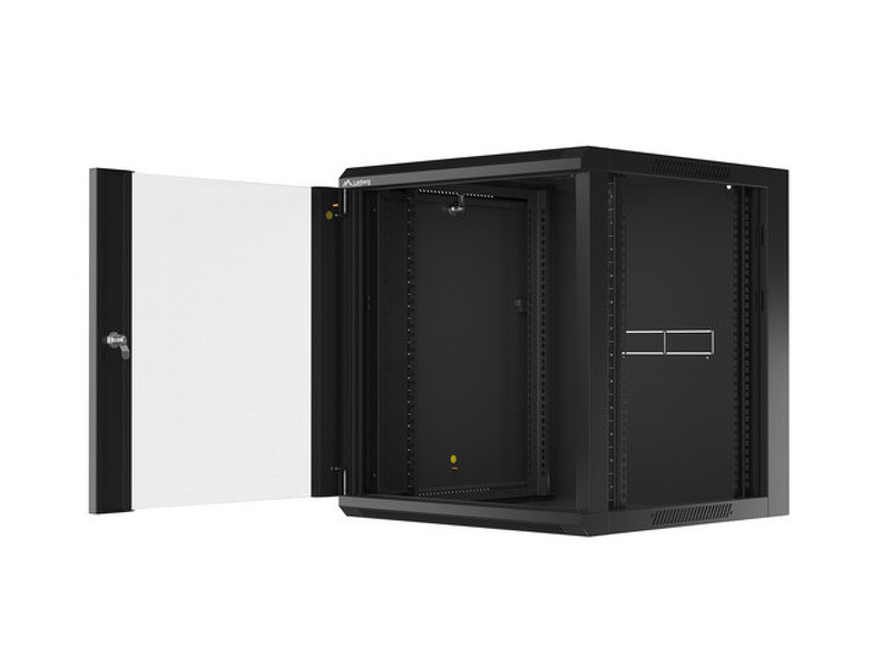 Zdjęcie produktu: Lanberg Szafa Instalacyjna Rack Wisząca 19" 12U 570x600 Szybki Montaż Czarna (Flat Pack)