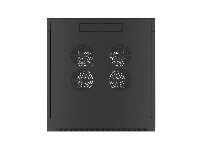 Lanberg Szafa Instalacyjna Rack Wisząca 19" 12U 570x600 Szybki Montaż Czarna (Flat Pack)