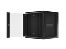 Miniatura zdjęcia: Lanberg Szafa Instalacyjna Rack Wisząca 19" 12U 570x600 Szybki Montaż Czarna (Flat Pack)