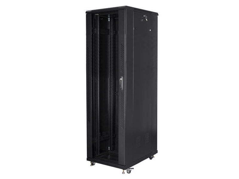 Zdjęcie produktu: Szafa Instalacyjna Rack Stojąca 19" 42U 600x1000 Czarna (Flat Pack) Lanberg
