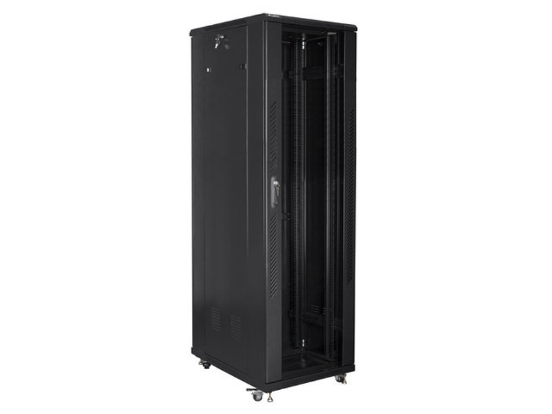 Zdjęcie produktu: Szafa Instalacyjna Rack Stojąca 19" 42U 600x1000 Czarna (Flat Pack) Lanberg