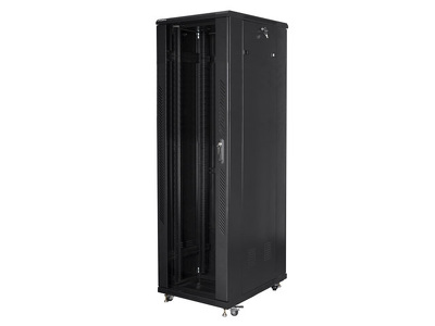 Miniatura produktu: Szafa Instalacyjna Rack Stojąca 19" 42U 600x1000 Czarna (Flat Pack) Lanberg