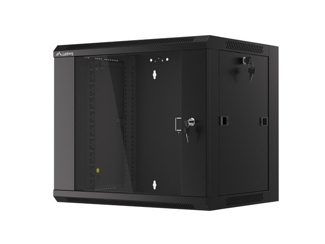 Szafa Instalacyjna Rack wisząca 19" 9U 570x450 Szybki Montaż Czarna Lanberg (Flat Pack) Szafa Instalacyjna Rack wisząca 19" 9U 570x450 Szybki Montaż Czarna Lanberg (Flat Pack)