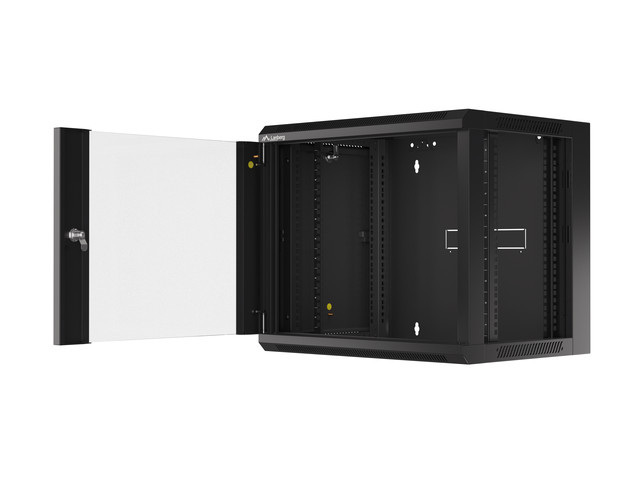 Szafa Instalacyjna Rack wisząca 19" 9U 570x450 Szybki Montaż Czarna Lanberg (Flat Pack) Szafa Instalacyjna Rack wisząca 19" 9U 570x450 Szybki Montaż Czarna Lanberg (Flat Pack)