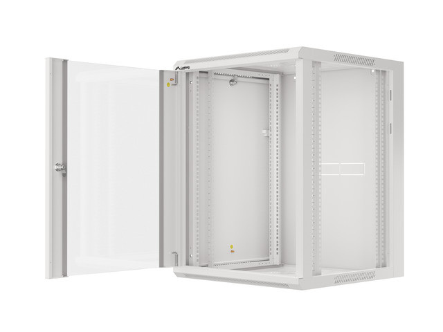 Lanberg Szafa Instalacyjna Rack Wisząca 19" 15u 570x600 Szybki Montaż Szara (Flat Pack)