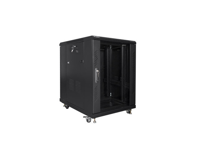Zdjęcie produktu: Szafa Instalacyjna Rack Stojąca 19" 15u 600x800 Czarna (Flat Pack) Lanberg