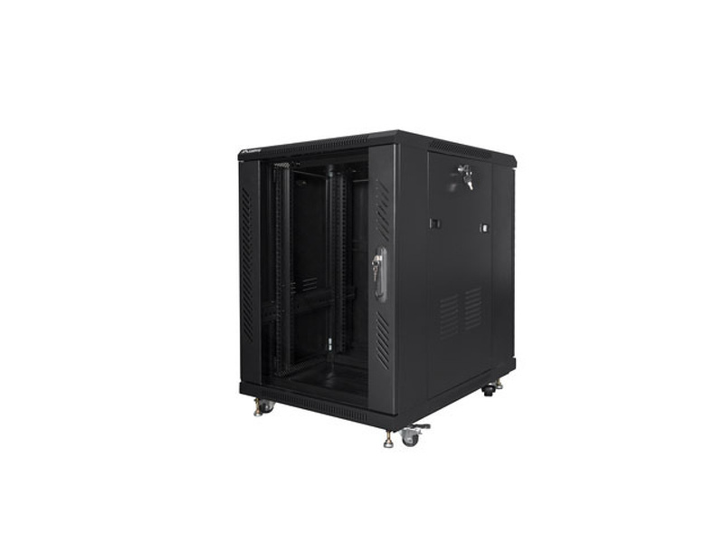 Zdjęcie produktu: Szafa Instalacyjna Rack Stojąca 19" 15u 600x800 Czarna (Flat Pack) Lanberg