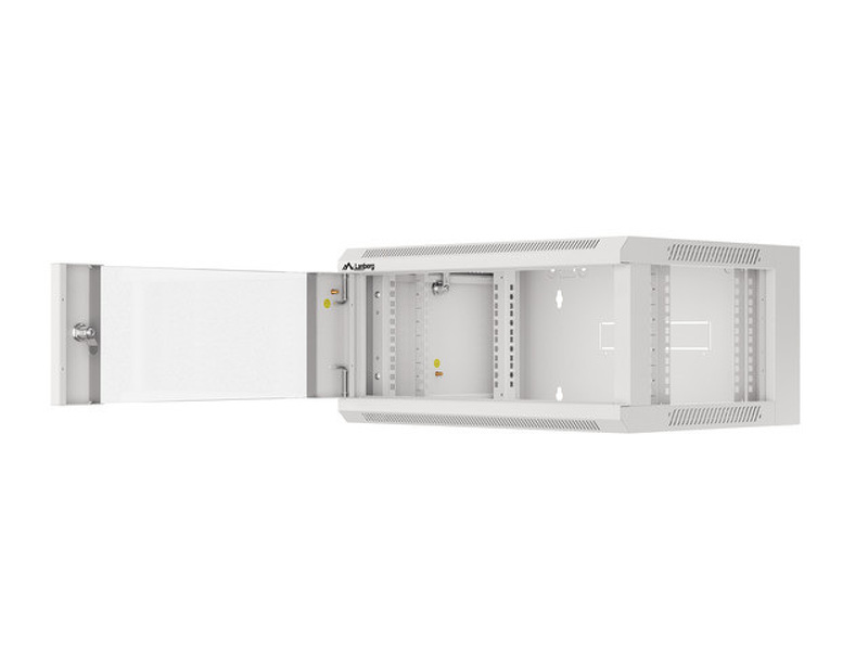 Zdjęcie produktu: Lanberg Szafa Instalacyjna Rack Wisząca 19" 4u 570x450 Szybki Montaż Szara (Flat Pack)