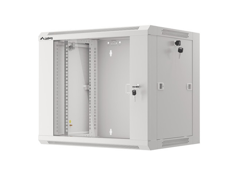 Zdjęcie produktu: Lanberg Szafa Instalacyjna Rack Wisząca 19" 9u 570x450 Szybki Montaż Szara (Flat Pack)