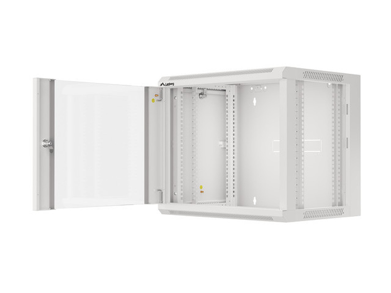 Zdjęcie produktu: Lanberg Szafa Instalacyjna Rack Wisząca 19" 9u 570x450 Szybki Montaż Szara (Flat Pack)