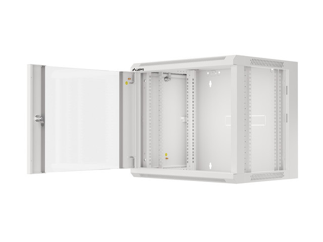 Lanberg Szafa Instalacyjna Rack Wisząca 19" 9u 570x450 Szybki Montaż Szara (Flat Pack)