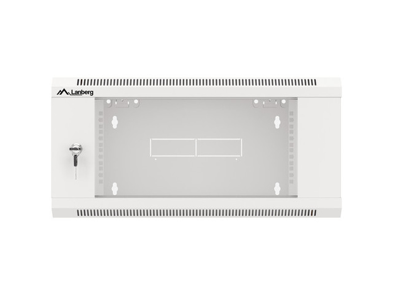 Zdjęcie produktu: Szafa Instalacyjna Rack Wisząca 19" 4U 570x600 Szybki Montaż Szara Lanberg (Flat Pack)