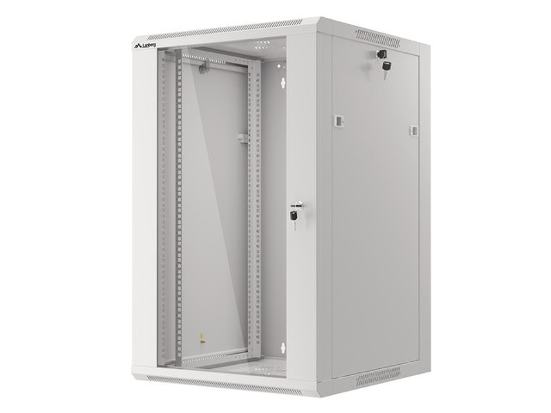 Zdjęcie produktu: Lanberg Szafa Instalacyjna Rack Wisząca 19" 18u 570x600 Szybki Montaż Szara (Flat Pack)