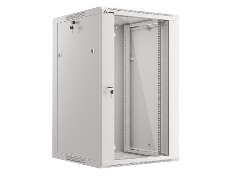 Zdjęcie produktu: Lanberg Szafa Instalacyjna Rack Wisząca 19" 18u 570x600 Szybki Montaż Szara (Flat Pack)