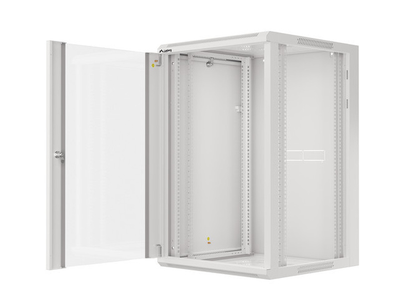 Zdjęcie produktu: Lanberg Szafa Instalacyjna Rack Wisząca 19" 18u 570x600 Szybki Montaż Szara (Flat Pack)
