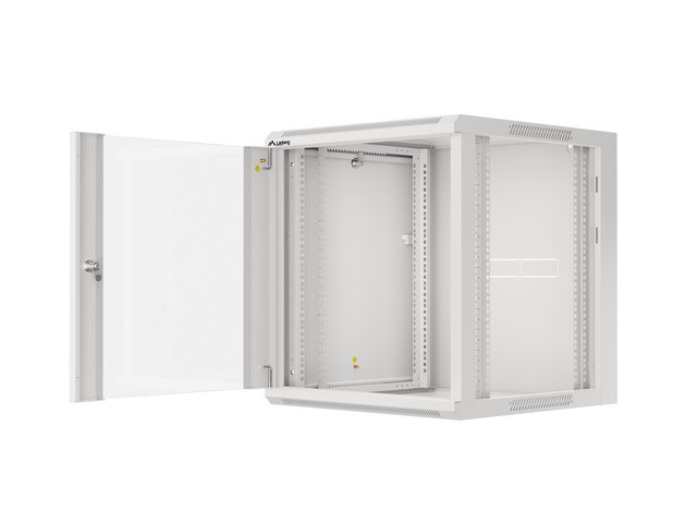 Lanberg Szafa Instalacyjna Rack Wisząca 19" 12U 570x600 Szybki Montaż Szara (Flat Pack)