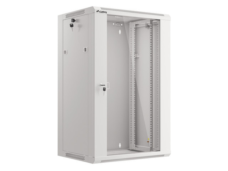 Zdjęcie produktu: Lanberg Szafa Instalacyjna Rack Wisząca 19" 18u 570x450 Szybki Montaż Szara (Flat Pack)
