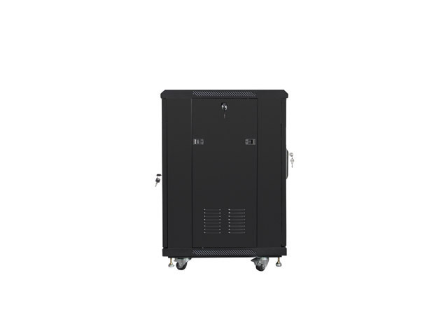 Szafa Instalacyjna Rack Stojąca 19" 15u 600x600 Czarna Lanberg  (Flat Pack)