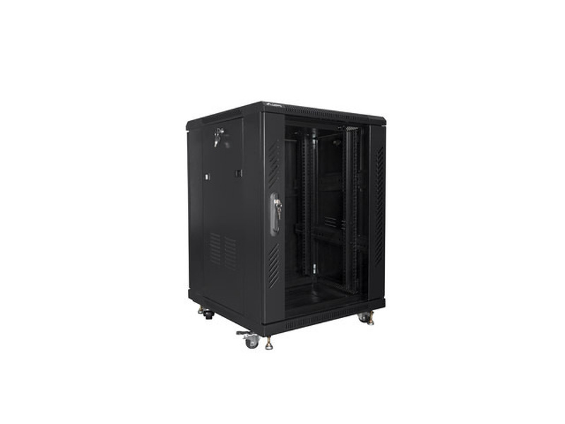 Zdjęcie produktu: Szafa Instalacyjna Rack Stojąca 19" 15u 600x600 Czarna Lanberg  (Flat Pack)