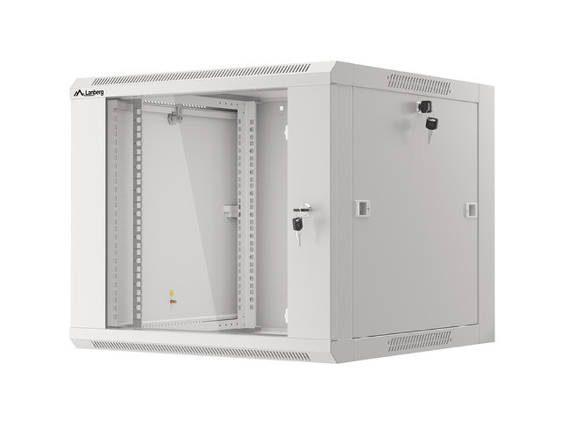 Zdjęcie produktu: Lanberg Szafa Instalacyjna Rack Wisząca 19" 9u 570x600 Szybki Montaż Szara (Flat Pack)