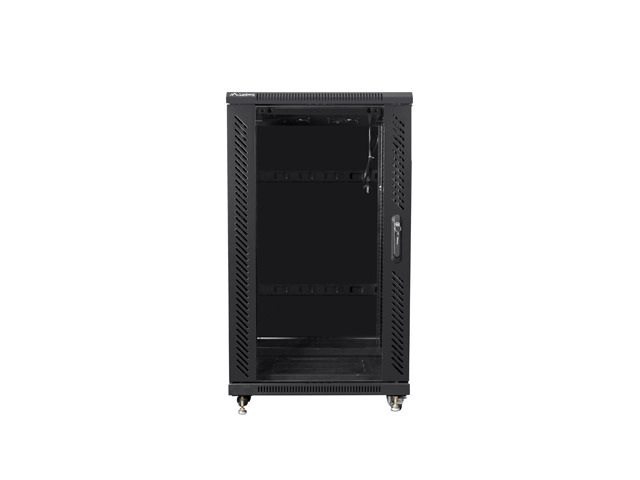 Szafa Instalacyjna Rack Stojąca 19" 22U 600x800 Czarna (Flat Pack) Lanberg