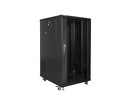 Miniatura zdjęcia: Szafa Instalacyjna Rack Stojąca 19" 22U 600x800 Czarna (Flat Pack) Lanberg