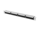 Miniatura zdjęcia: Patch Panel 24 Port 1U 19” Kat.6A Lanberg Szary
