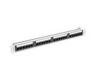 Miniatura zdjęcia: Patch Panel 24 Port 1U 19” Kat.6A Lanberg Szary