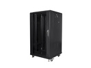 Szafa Instalacyjna Rack Stojąca 19" 22U 600x600 Czarna (Flat Pack) Lanberg