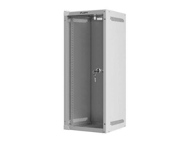 Lanberg Szafa Instalacyjna Rack Wisząca 10" 15u 280x310 Szara Drzwi Szklane (Flat Pack)
