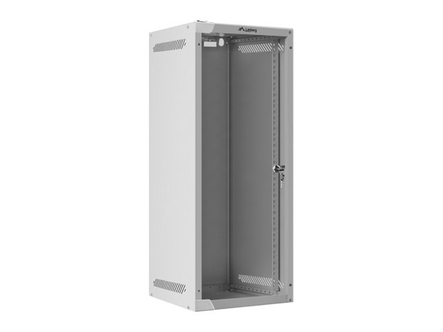 Lanberg Szafa Instalacyjna Rack Wisząca 10" 15u 280x310 Szara Drzwi Szklane (Flat Pack)