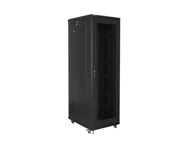 Szafa Instalacyjna Rack Stojąca 19" 42U 800x800 Czarna Drzwi Perforowane (Flat Pack) Lanberg Szafa Instalacyjna Rack Stojąca 19" 42U 800x800 Czarna Drzwi Perforowane (Flat Pack) Lanberg