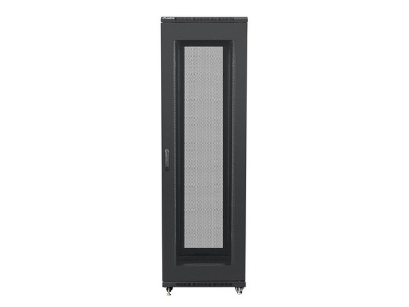Zdjęcie produktu: Szafa Instalacyjna Rack Stojąca 19" 42U 600x800 Czarna Drzwi Perforowane (Flat Pack) Lanberg