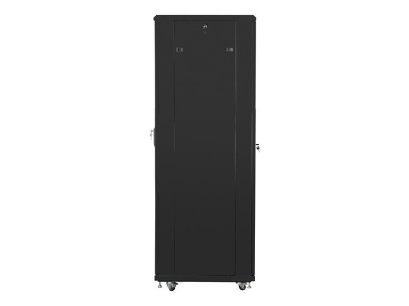 Zdjęcie produktu: Szafa Instalacyjna Rack Stojąca 19" 42U 600x800 Czarna Drzwi Perforowane (Flat Pack) Lanberg