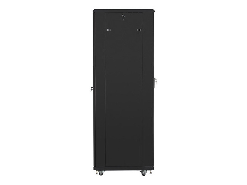 Zdjęcie produktu: Szafa Instalacyjna Rack Stojąca 19" 42U 600x800 Czarna Drzwi Perforowane (Flat Pack) Lanberg